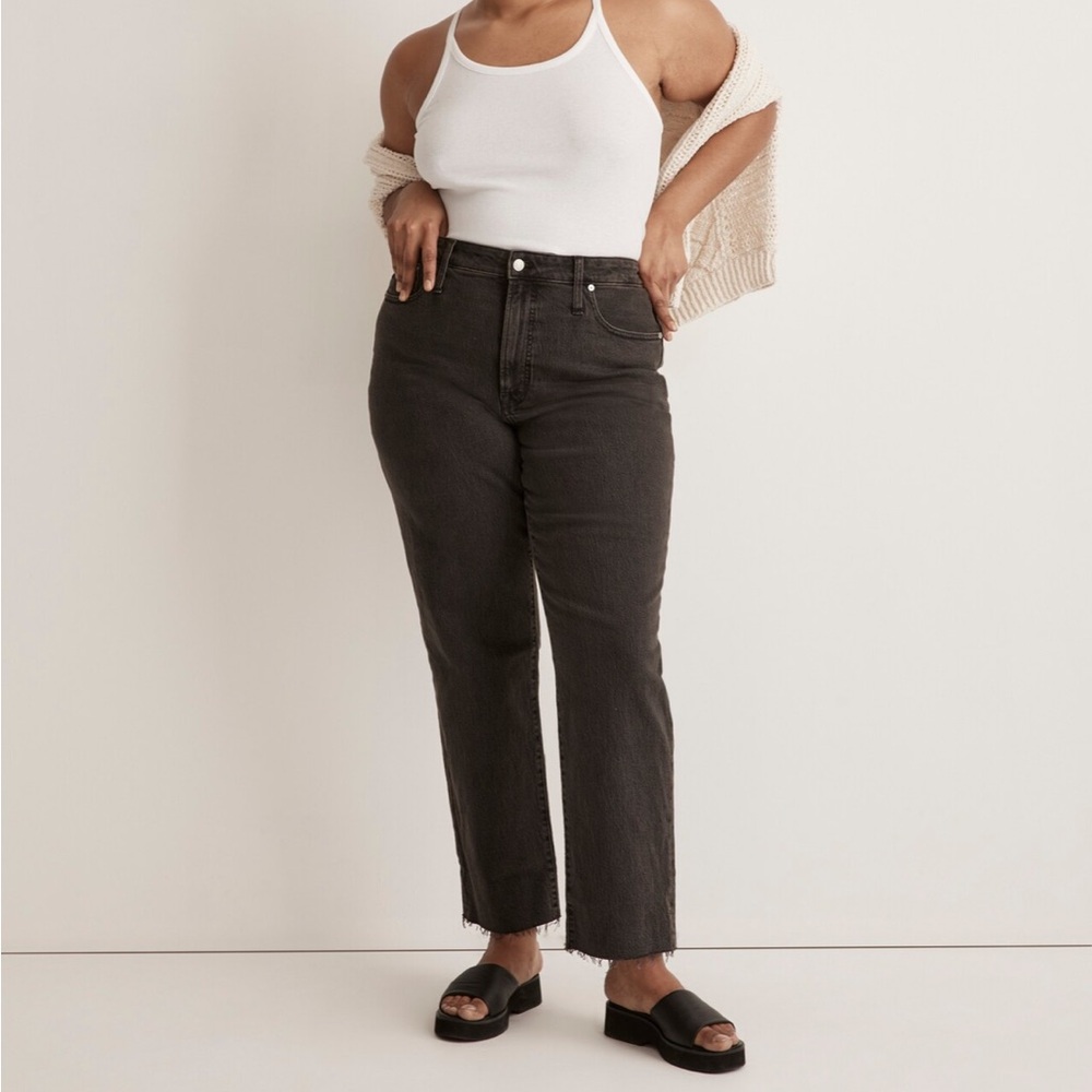 Madewell The Curvy Perfect Vintage Straight Jean in Lunar Wash(Tall)